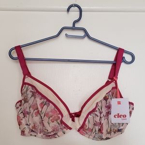 Cleo Hettie floral print bra 38FF